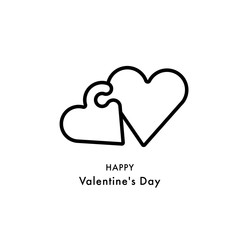 Love badge icon. Valentines Day poster card invitation banner.