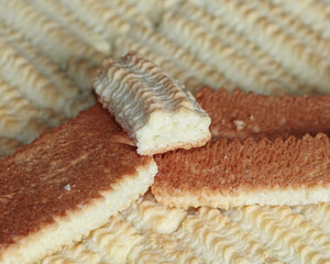 Freshly baked broken biscuit home made