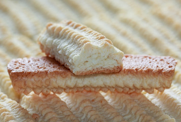 Freshly baked broken biscuit home made