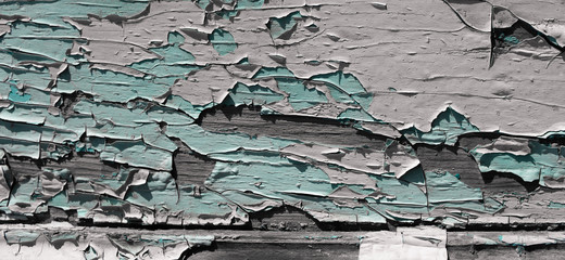 peeling paint on wall