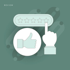 Customer review concept. Usability Evaluation.