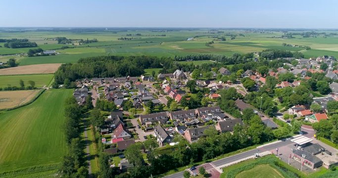 Dutch Town &ldquo;Ee&rdquo; From Above, Friesland, Netherlands / Holland &ndash; 4K Drone Footage