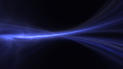 3D rendering abstract blue fractal light background