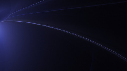 3D rendering abstract blue fractal light background