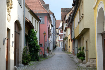 ochsenfurt antike gasse stadt stadtmauer enge straße