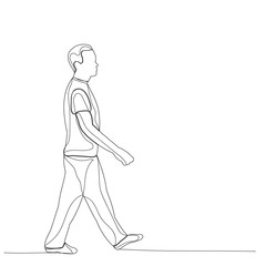 sketch with lines the guy is walking