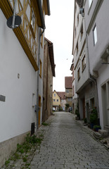 ochsenfurt antike gasse stadt stadtmauer enge straße
