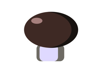 abstract white mushroom on a white background