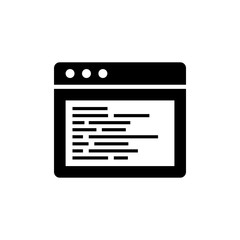 HTML Coding Vector Glyph Icon. Pixel perfect