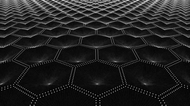 Black hex landscape fly through