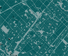 map of the city of Mississauga, Canada
