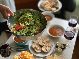 homemade fresh salad 