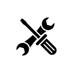 Repair Tools Vector Glyph Icon. Pixel perfect