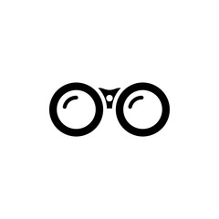 Binoculars Vector Glyph Icon. Pixel perfect