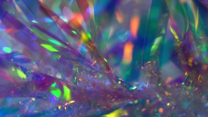 Holographic iridescent spectrum color foil. Hologram Background of abstract glitter foil texture...