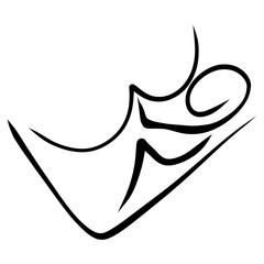 breastfeeding, mother feeds her newborn baby, abstract pattern