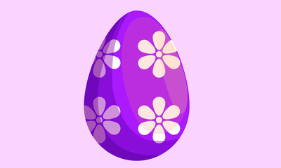 easter eggs on white background