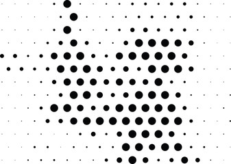 Abstract halftone dotted background. Futuristic grunge pattern, dot and circles.  Vector modern optical pop art texture for posters, sites, business cards, cover, postcards, labels, stickers layout.