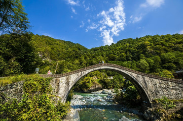 bridge over the river artvin turkey çifteköprüler 