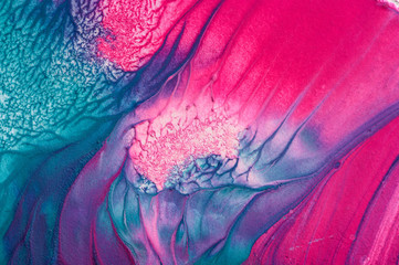 Hand drawn gouache painting. Abstract art background. Color texture.