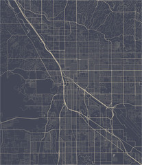 map of the city of Tucson, USA