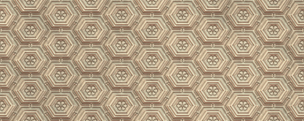 Seamless hexagon brick tile texture pattern background