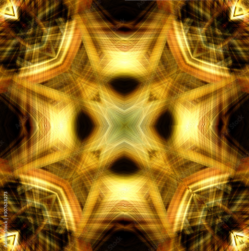 Poster mandala cross kaleidoscope abstract geometric colorful seamless pattern background .