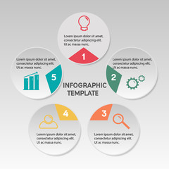 Business infographic template.