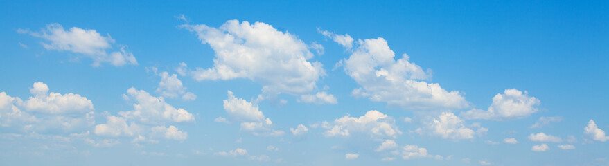 Obraz premium Fluffy Clouds In Blue Sky. Background From Clouds.