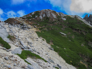 南アルプスの山々