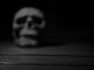 Calavera humana DESENFOCADA