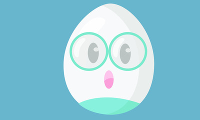 vector egg face