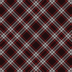 Tartan red and black seamless pattern.