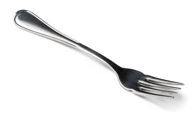 Stainless steel knife isolated on white background