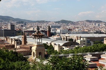 Fototapeta na wymiar Barcelona, Spain. Barcelona is one of the most populated metropo