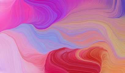 modern waves background illustration with pastel violet, firebrick and mulberry  color