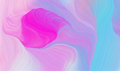contemporary waves design with plum, neon fuchsia and sky blue color