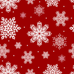 christmas background with snowflakes