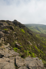 Fototapeta na wymiar View from the peak of Win Hill in the Peak District, Derbyshire, UK