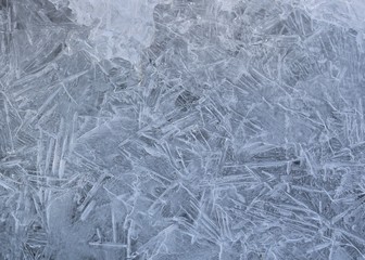 Eisschicht im Winter