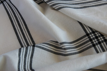 Cotton texture fabric or cloth textile with cage.