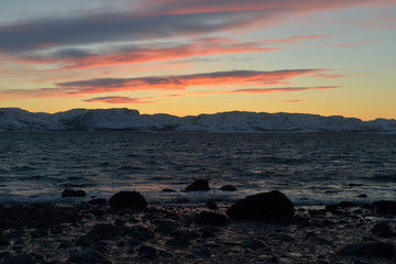 Naklejka premium Arctic, Barents sea, Kildin island, Russia
