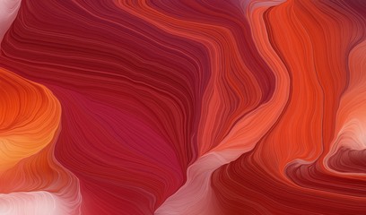 modern waves background design with firebrick, coffee and burly wood color © Eigens