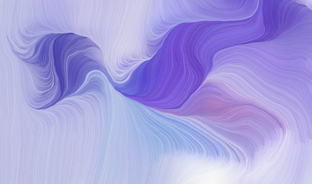 contemporary waves illustration with light steel blue, slate blue and medium purple color © Eigens