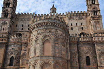 Fototapeta premium Palermo Cathedral, a Masterpiece of Norman, Moorish and Byzantine Architecture