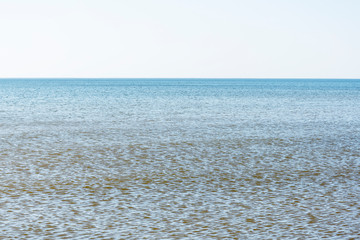 Still and blue Baltic sea.