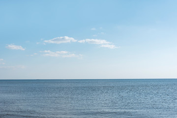 Still and blue Baltic sea.