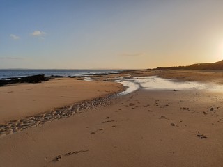 footprints in the sand