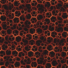 Contemporary honeycomb geometric pattern. Repeated hexagon ornament