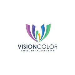 Colorful leaves icon logo symbol sign vector image